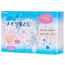 Салфетки влажные для снятия макияжа с морским коллагеном Kyowa, Япония, 30 шт