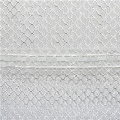 Штора тюль Polana 250х260 см, цв.белый, шторная лента, пэ 100%