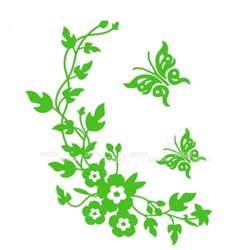 Виниловая наклейка Веночек зеленый*