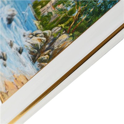 Картина "Белые паруса" 21х16 см