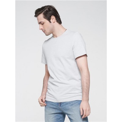 Фуфайка (футболка) мужская 201-13004; ХБ14-4102 светло серый