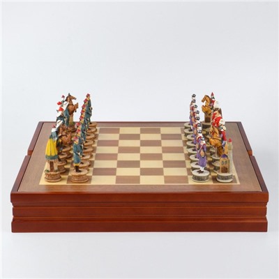 Шахматы сувенирные "Восточные", h короля=8 см, h пешки=6.5 см, 36 х 36 см