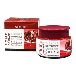 FarmStay Pomegranate Visible Difference Moisture Cream Увлажняющий крем с экстрактом граната, 100 мл