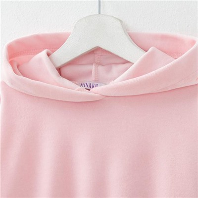 Комплект для девочки (худи, брюки) MINAKU: Casual Collection KIDS цвет св-розовый, рост 104