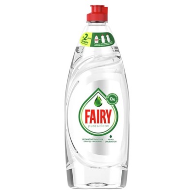Средство для мытья посуды "Fairy Pure & Clean", 650 мл