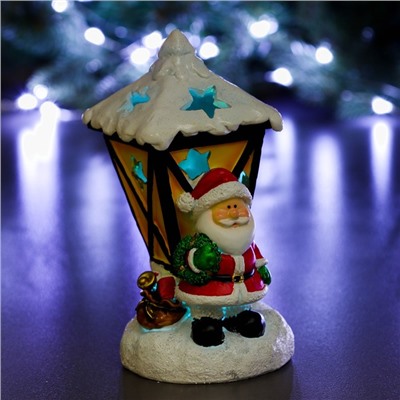 Фигура с подсветкой "Дед Мороз фонарь" 10х10х18см