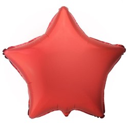 Шар фольгированный 18" «Звезда», цвет красный