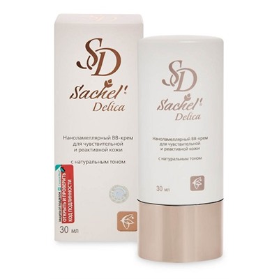 Sachel Delica наноламеллярный BB-крем для чувствительной и реактивной кожи с натуральным тоном Сашера-Мед 30 мл.