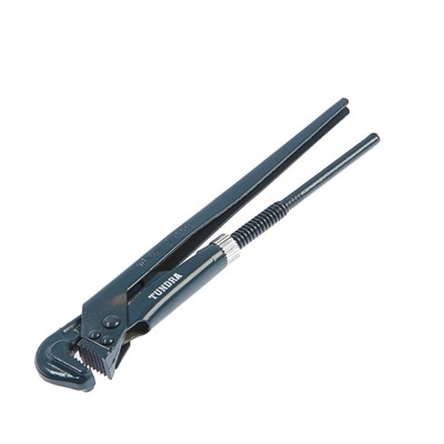 Ключ трубный рычажный TUNDRA, плоский зажим 90°, раскрытие до 35 мм, №1, 1"