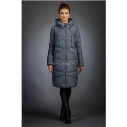 Женская куртка зимняя 18125 серо-голубой