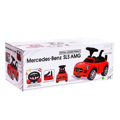 Толокар Mercedes-Benz SLS AMG, звуковые эффекты, цвет белый
