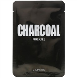 Lapcos, Charcoal Sheet Mask, Pore Care, 1 Sheet, 0.84 fl oz (25 ml)