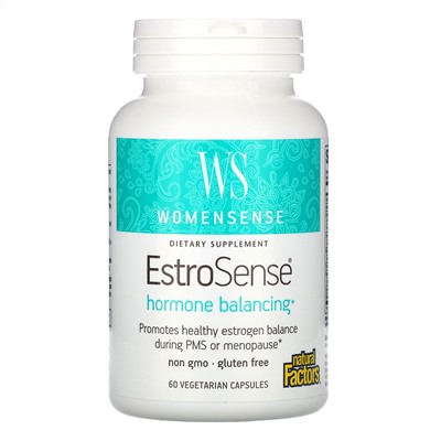 Natural Factors, WomenSense, EstroSense, Hormone Balancing, 60 растительных капсул