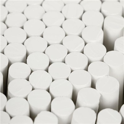 Мелки для рисования «Гамма», белые, 100 штук, мягкие, круглая форма, картонная коробка