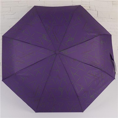 Зонт полуавтоматический «Buster», 3 сложения, 8 спиц, R = 47 см, цвет МИКС