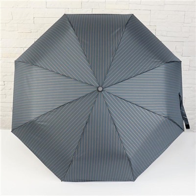 Зонт автоматический «Полоска», 3 сложения, 8 спиц, R = 47 см, цвет МИКС