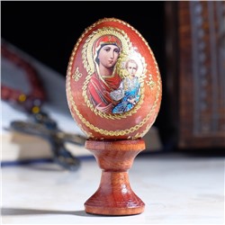 Яйцо сувенирное "Богоматерь Смоленская", на подставке