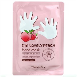 Tony Moly, I'm Lovely Peach, Hand Mask, 1 Pair, 0.56 oz (16 g)