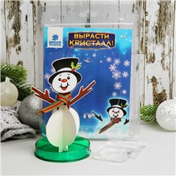 Набор для выращивания кристалла «Снеговик с шарфиком»