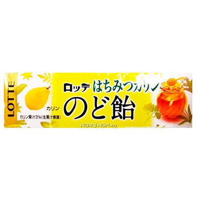 Леденцы со вкусом айвы и меда Lotte, Япония, 59,4 г