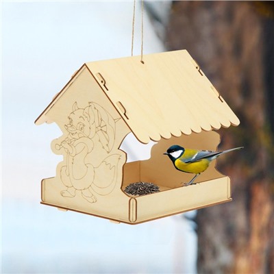 Кормушка для птиц «Лисичка с зонтиком», 22 × 20 × 15 см, Greengo