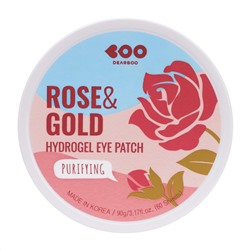 DEARBOO. Гидрогелевые патчи с экстрактами розы и частицами золота ROSE & GOLD HYDROGEL 90г/60шт.