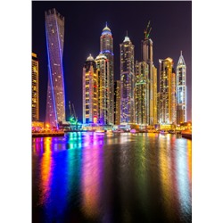 3D Фотообои  «Огни Дубая»