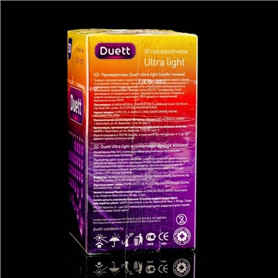 Презервативы DUETT ultra light 30 шт.