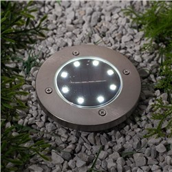 Садовый светильник на солнечной батарее Smartbuy, металл, 11.5 x 13 см, БЕЛЫЙ