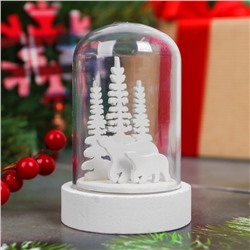 Новогодний сувенир с подсветкой "Зимние мишки"