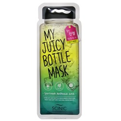 Успокаивающая тканевая маска My Juicy Bottle Mask Soothing Scinic, Корея, 20 мл