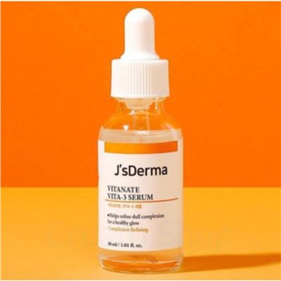 JsDERMA Vitanate Vita-3 Сыворотка с ниацином выравнивающая тон,30мл