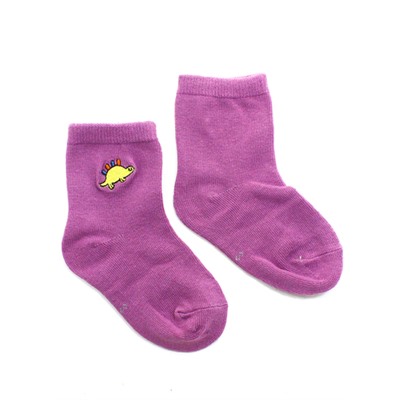 Детские носки 1-3 года 10-14 см "Динозаврики" Фиолетовые