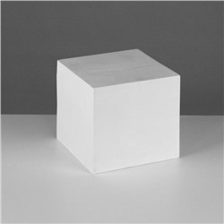 Геометрическая фигура, куб «Мастерская Экорше», 15 см (гипсовая)