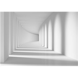 3D Фотообои «Белый тоннель»