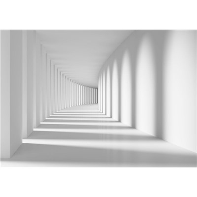 3D Фотообои «Белый тоннель»