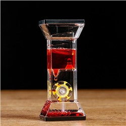 Гелевые часы "Дорилей", 5 х 12 см, красный