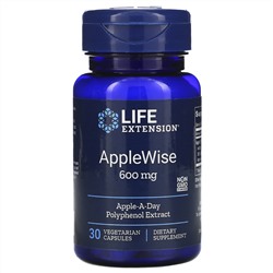 Life Extension, AppleWise, 600 мг, 30 растительных капсул