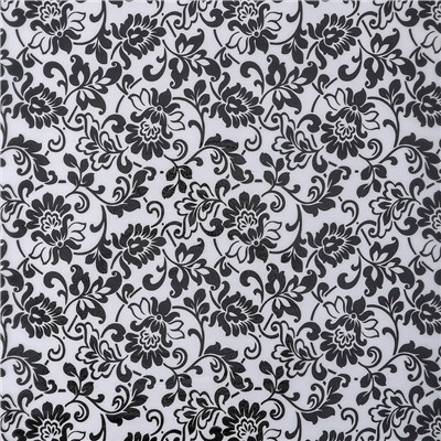 Витражная плёнка «Орнамент», 45×200 см, цвет чёрный