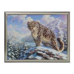 Картина "Хищник в горах" 33*43 см