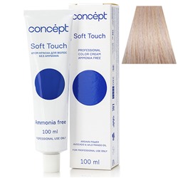Крем-краска для волос без аммиака 10.65 ультра светлый блондин фиолетово-розовый Soft Touch Concept 100 мл