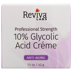 Reviva Labs, Крем с гликолевой кислотой 10%, омолаживающий, 42 г (1,5 унции)