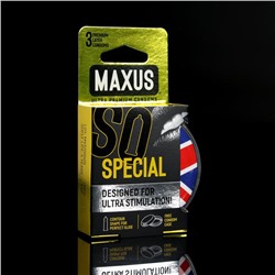 Презервативы точечно-ребристые MAXUS AIR Special, 3 шт