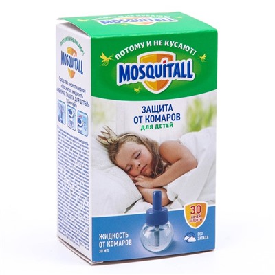 Жидкость от комаров Mosquitall «Нежная защита для детей», 30 ночей, 30 мл