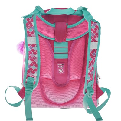 Рюкзак каркасный Hatber Ergonomic 37 х 29 х 17 см, для девочки, «Барби», розовый