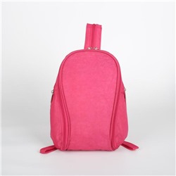 Рюкзак молодёжный, отдел на молнии, 2 наружных кармана, цвет розовый