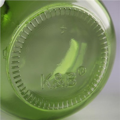 Бутылка стеклянная «GJA. Атами», 3,4 л, с фарфоровой крышкой с бугельным замком, цвет зелёный
