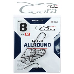 Крючки Cobra ALLROUND CA129-8, 10 шт.