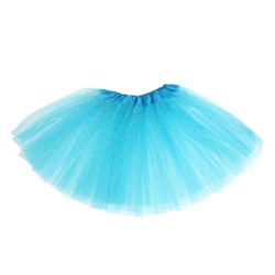 Карнавальная юбка, 3-х слойная, 4-6 лет, цвет голубой