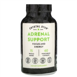 Crystal Star, Adrenal Support, 60 Vegetarian Capsules
